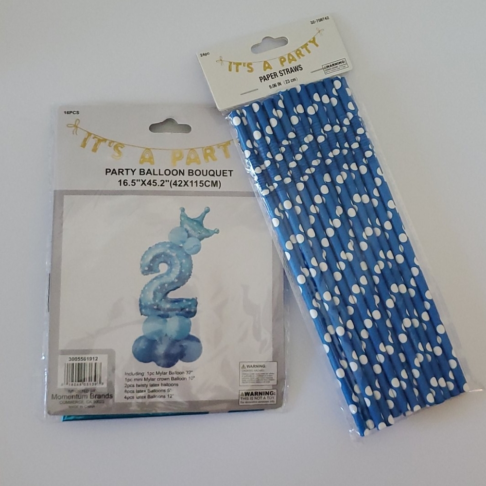 🆕️  16 PCS 2nd Birthday Party Balloon Bouquet